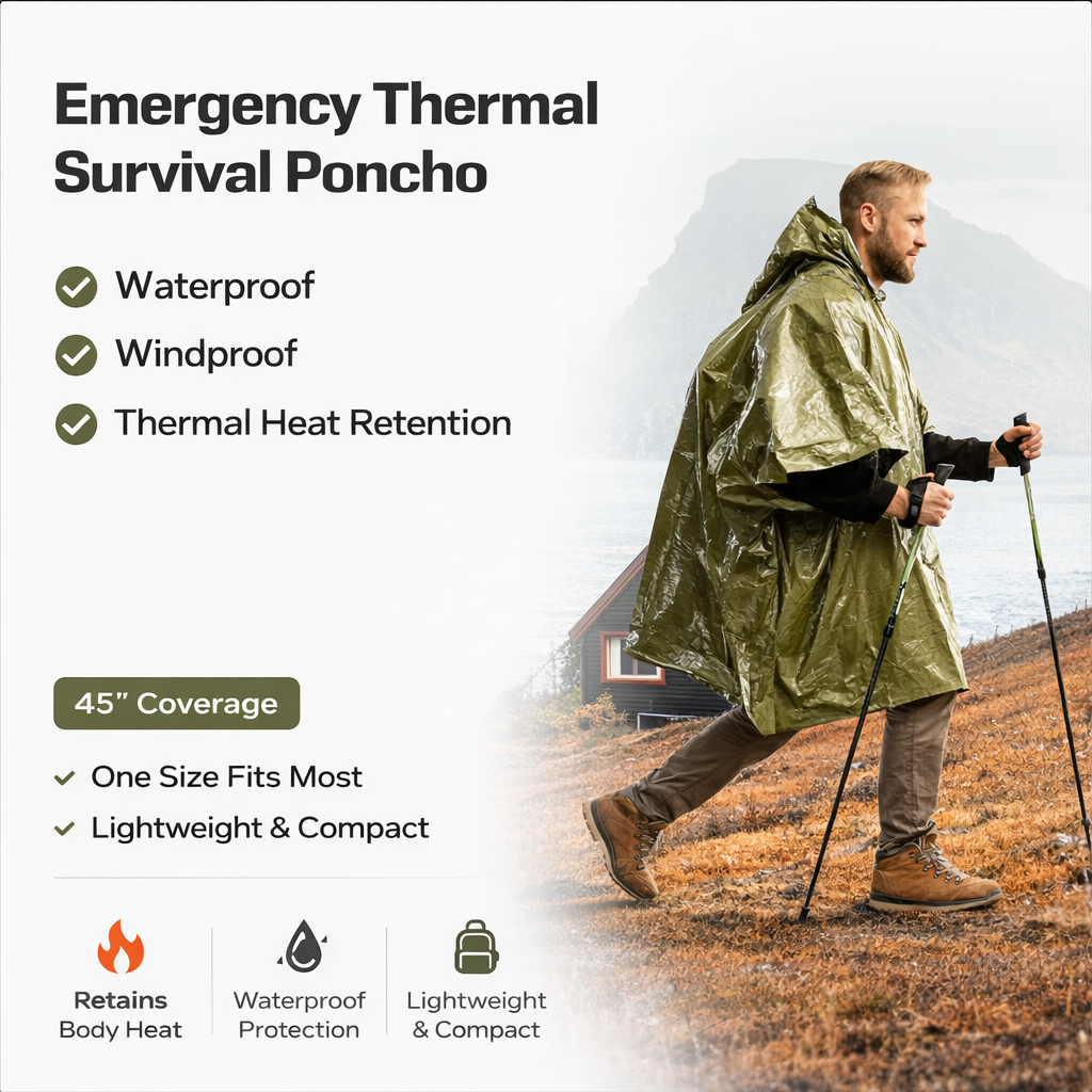 Urban Shield StormShield™ Emergency Poncho