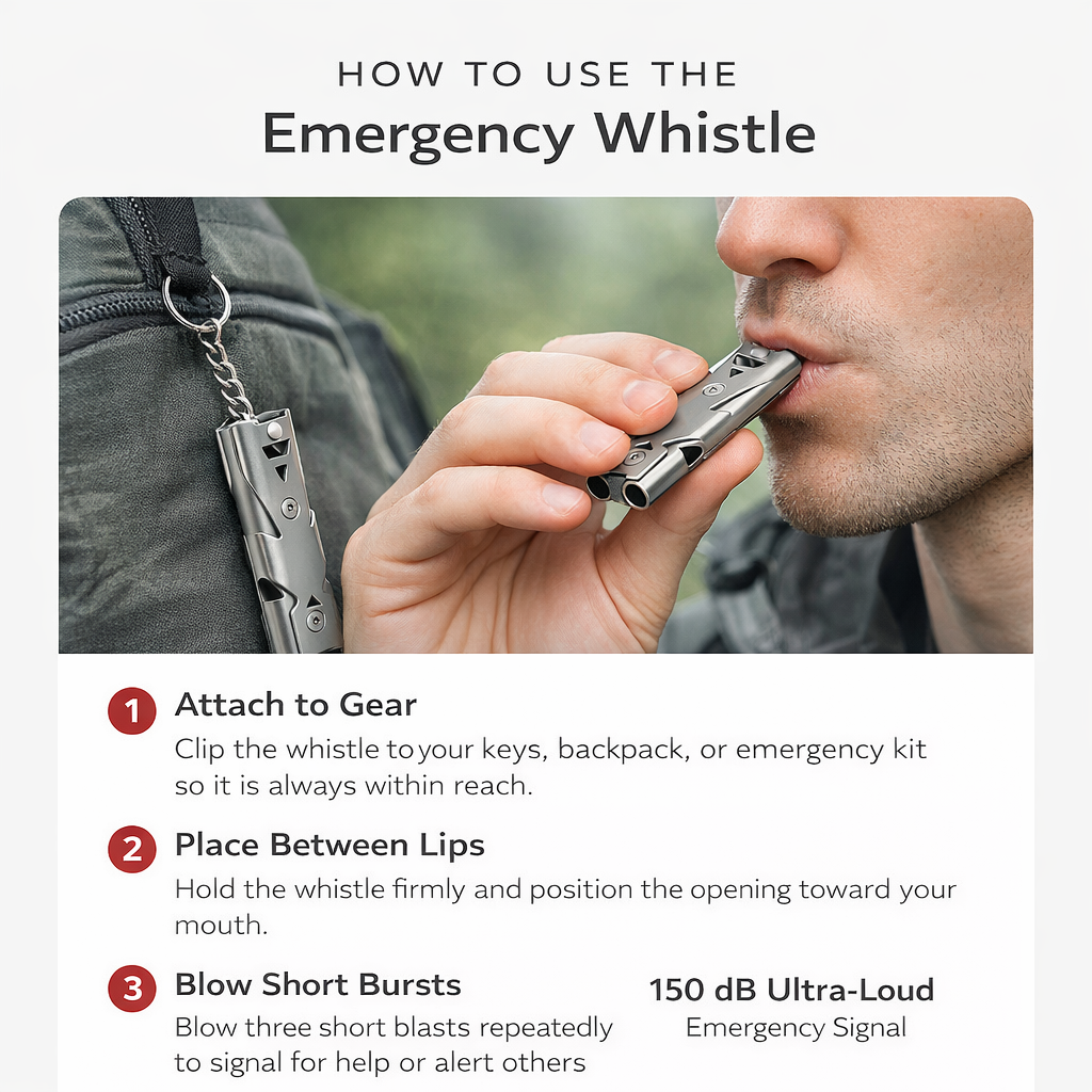 Urban Shield EchoGuard™ Survival Whistle