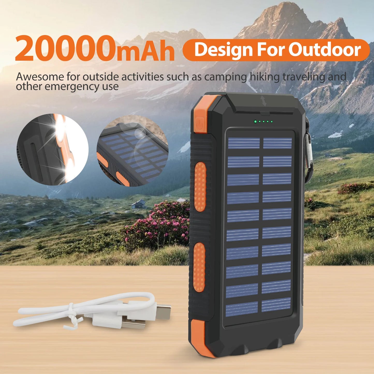 Urban Shield SolarGuard™ Emergency Power Bank